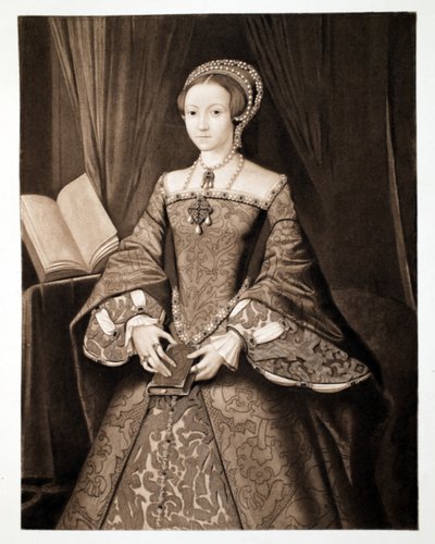 Prinses Elizabeth, later Koningin Elizabeth I, ca. 1547, uitgegeven 1902 door Guillaume Scrots